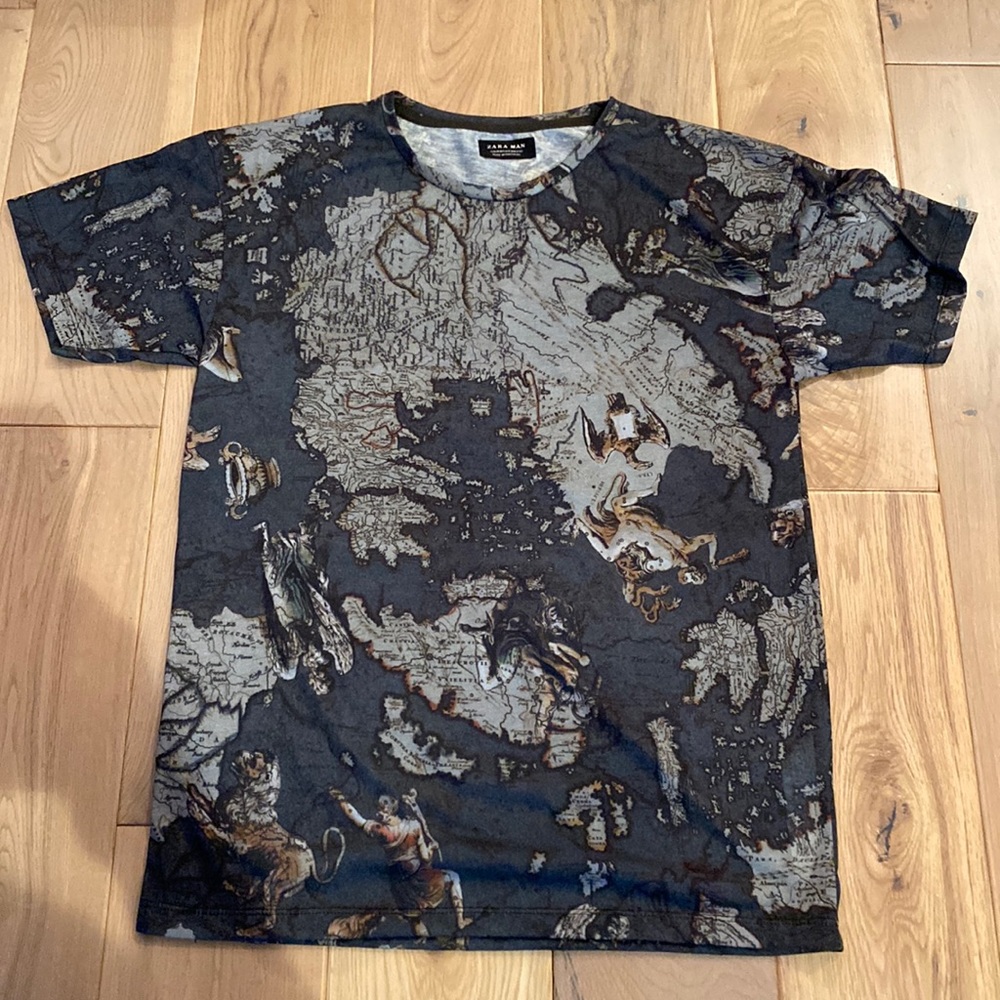 Zara map tee